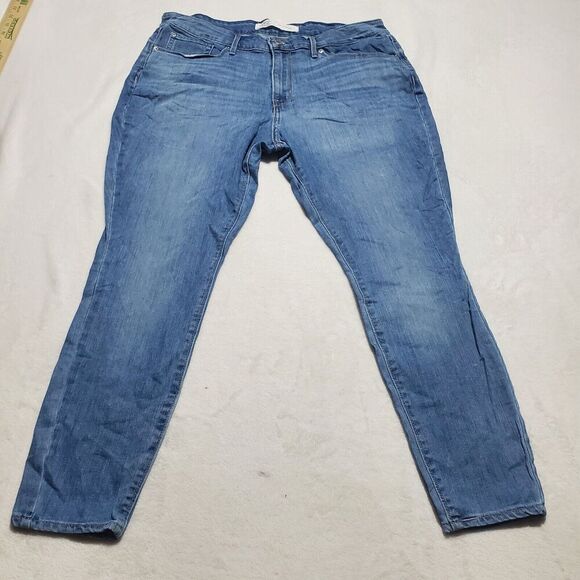 Signature By Levi Strauss Mid Rise Skinny Women's size 16 Blue Denim jeans 33x28 - Picture 1 of 11